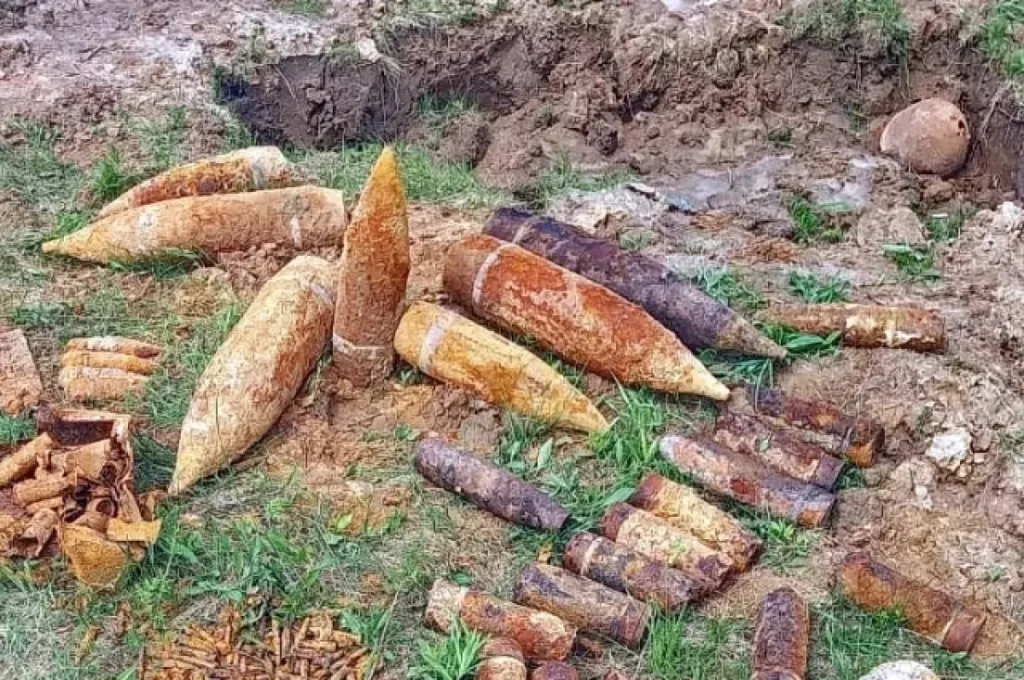 В Демидовском округе уничтожили боеприпас времён ВОВ